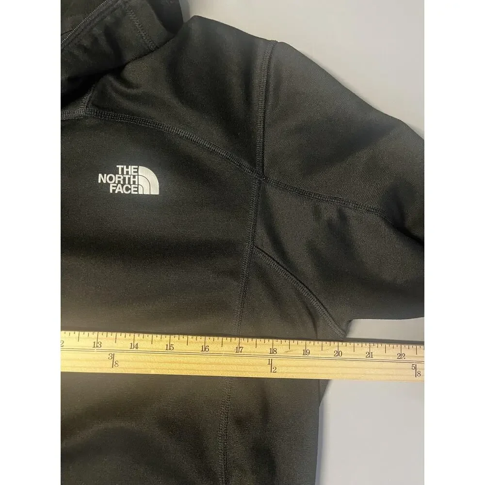 The North Face Pullover Mens Medium Black Quarter Zip Fleece Logo Layer NF00CP4A